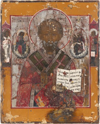 Auktion 138<br>KLEINE IKONE MIT DEM HEILIGEN NIKOLAUS VON MYRA
