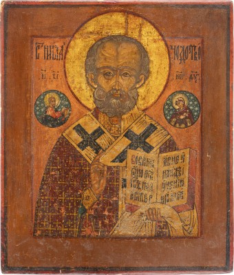 Auction 138<br>IKONE MIT DEM HEILIGEN NIKOLAUS DEM WUNDERTÄTER