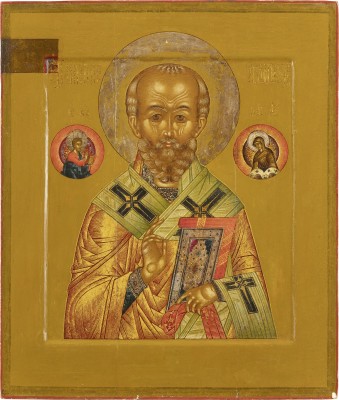 Auktion 138<br>IKONE MIT DEM HEILIGEN NIKOLAUS VON MYRA