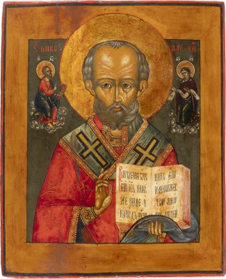 Auction 138<br>IKONE MIT DEM HEILIGEN NIKOLAUS VON MYRA