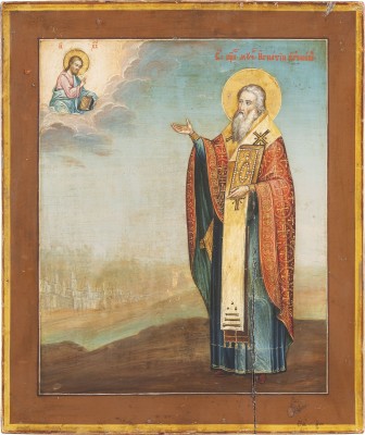 Auktion 138<br>IKONE MIT DEM HEILIGEN IGNATIUS VON ANTIOCHIEN