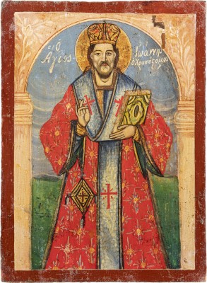 Picture IKONE MIT DEM HEILIGEN JOHANNES CHRYSOSTOMUS
