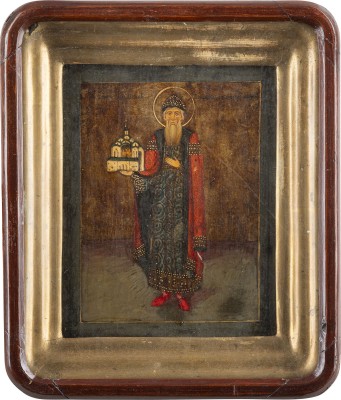 Picture SELTENE IKONE MIT DEM HEILIGEN WSEWOLOD VON PSKOW IM KIOT