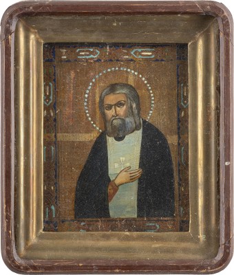 Picture IKONE MIT DEM HEILIGEN SERAFIM VON SAROW IM KIOT