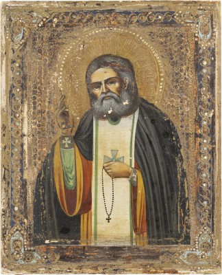 Picture KLEINE IKONE MIT DEM HEILIGEN SERAFIM VON SAROW