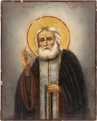 Picture KLEINE IKONE MIT DEM HEILIGEN SERAFIM VON SAROW