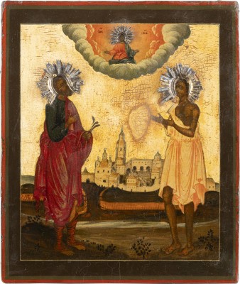 Picture IKONE MIT ZWEI PATRONATSHEILIGEN, DARUNTER DIE HEILIGE MARIA VON ÄGYPTEN