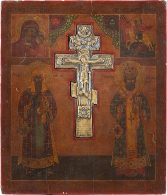 Auktion 138<br>STAUROTHEK MIT DER KREUZIGUNG CHRISTI UND AUSGEWÄHLTEN HEILIGEN