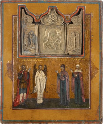Auction 138<br>STAUROTHEK MIT TRIPTYCHON UND AUSGEWÄHLTEN HEILIGEN