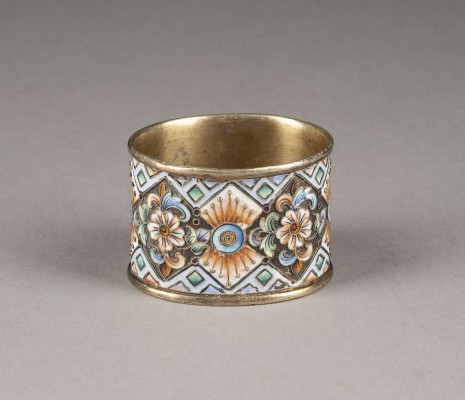 Picture JUGENDSTIL-CLOISONNÉ-EMAIL-SERVIETTENRING