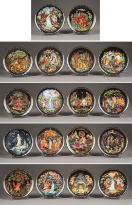 Picture SAMMLUNG VON 18 PORZELLAN-WANDTELLERN MIT MÄRCHENSZENEN
