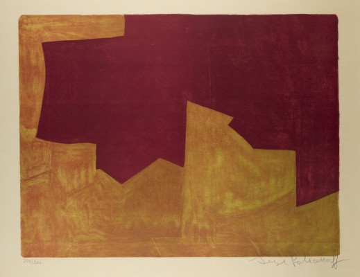 Bild 'COMPOSITION LIE-DE-VIN ET ORANGE' (1963)