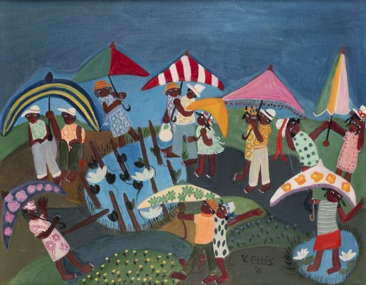 Auction 140<br>PAAR GEMÄLDE ('UNTER DEM REGENSCHIRM' 1971 / 'KONZERTPAUSE' 1972)