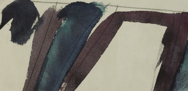 Auktion 140<br>VIER ARBEITEN: ABSTRAKTION IN ROSA FARBEN, 1973. ABSTRAKTION, 1987. LANDSCHAFT, 1990. ABSTRAKTION