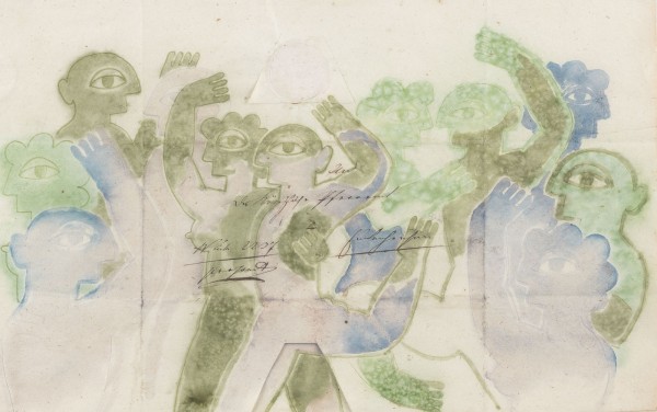 Auction 140<br>AQUARELLIERTER SIEGELBRIEF