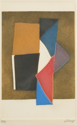 Auktion 140<br>KONVOLUT VON 4 FARBRADIERUNGEN ('MURS ORANGE' / 'PETIT MUR' / 'PATCHWORK' / 'OHNE TITEL')