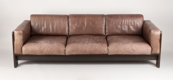 Auktion 140<br>DREISITZER LEDER SOFA MODELL 'BASTIANO'