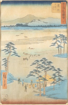 Picture UTAGAWA HIROSHIGE, MITSUKE TENRYUGAWA FUNEWATASHI