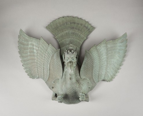 Bild EINE GROSSE BLENCONG-LAMPE IN FORM EINES GARUDA AUS BRONZE