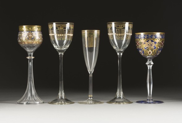 Auction 141<br>FÜNF JUGENDSTIL-GLÄSER