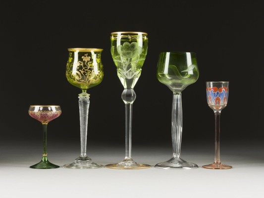 Auction 141<br>FÜNF JUGENDSTIL-GLÄSER