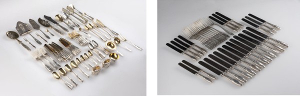 Auktion 141<br>147-TEILIGES JUGENDSTIL-BESTECK