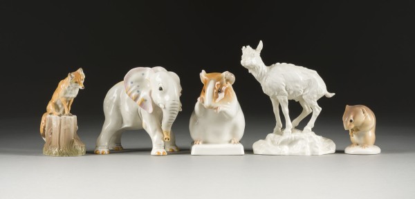 Auktion 141<br>FÜNF TIERFIGUREN