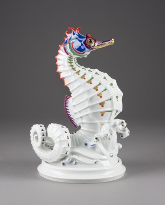 Auktion 141<br>GROSSE ART DÉCO FIGUR 'SEEPFERDCHEN'