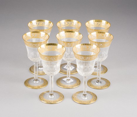 Auction 141<br>ACHT WEINGLÄSER 'THISTLE GOLD'