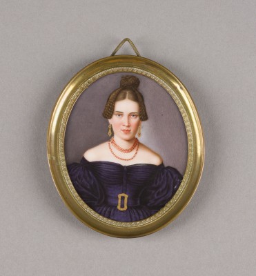Auction 141<br>BIEDERMEIER-BILDNISPLAKETTE