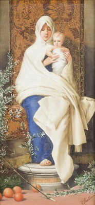 Auction 141<br>BILDPLATTE 'MADONNA DELL'ULIVO'