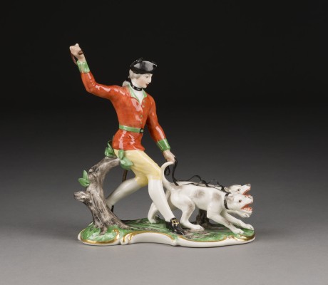 Picture PIQUER MIT ZWEI HUNDEN AUS DER 'ROTEN JAGD'