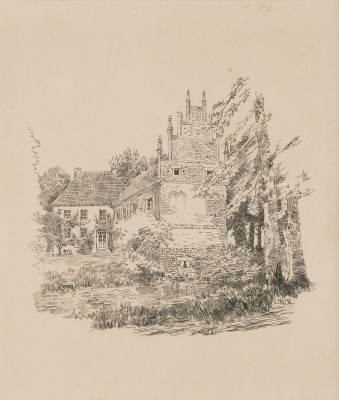 Auction 141<br>9 Arbeiten: Ritter und Hirsch. Hirten vor einer Scheune. Landschaft mit einem Herrenhaus. Eichenblättern und Pferdeschädeln. Eichenzweigen. Laufende Pferde. Sababurg. Schloss Linnep. Das Deutsche Ross