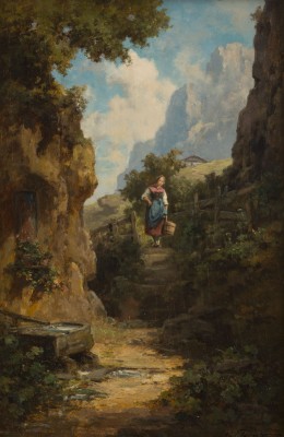 Auktion 141<br>MÄDCHEN AUF DEM WEG ZUM BRUNNEN