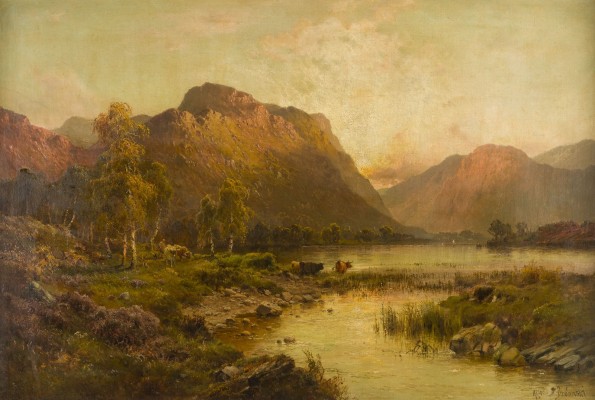 Auction 141<br>DER FLUSS LOCHAN IM ABENDLICHEN LICHT