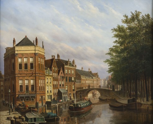 Auktion 141<br>HOLLÄNDISCHE STADTANSICHT. 1877