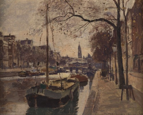 Auction 141<br>STRAßENANSICHT VON AMSTERDAM. 1913