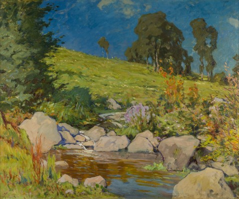 Auktion 141<br>SOMMERLICHE LANDSCHAFT MIT EINER QUELLE