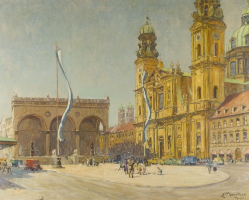 Auktion 141<br>FELDHERRNHALLE UND THEATINERKIRCHE IN MÜNCHEN