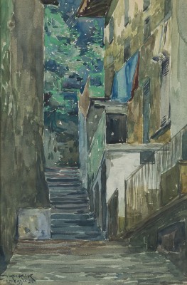 Auktion 141<br>GASSE IN TREMEZZO, AM COMER SEE. 1924