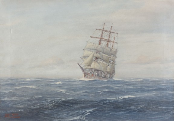 Auktion 141<br>DREIMASTER AUF RUHIGER SEE