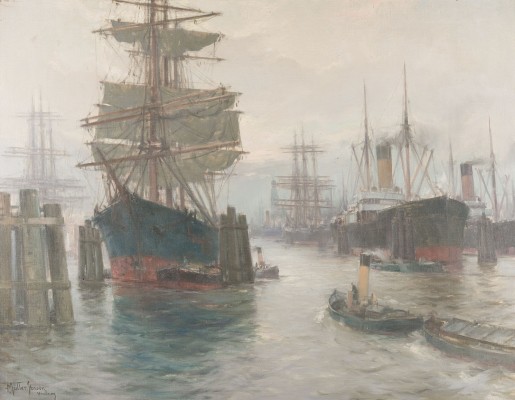 Auction 141<br>SEGELSCHIFFE IM HAFEN, HAMBURG