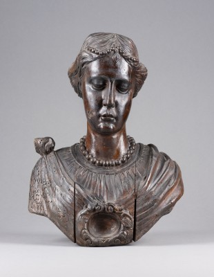 Auction 141<br>HALBFIGUR EINER HEILIGEN (BÜSTENRELIQUIAR)