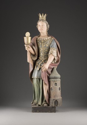 Auktion 141<br>HEILIGE BARBARA MIT KELCH UND TURM