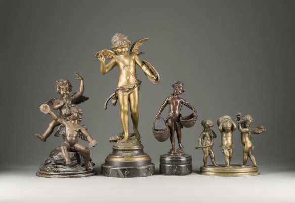 Auction 141<br>KONVOLUT VON VIER PUTTENFIGUREN