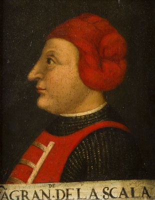 Auction 141<br>PORTRAIT DES CANFRANDE I DELLA SCALA (* 9. MÄRZ ODER 9. MAI 1291 - 22. JULI 1329 in TREVISIO) NACH LINKS IM PROFIL