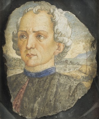 Auction 141<br>FRAGMENT EINES FRESCOS MIT DER DARSTELLUNG EINES EDELMANNES