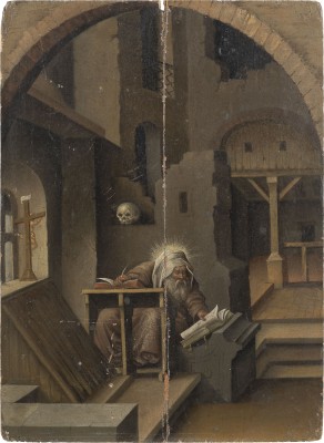 Auktion 141<br>HEILIGER HIERONIMUS BEIM STUDIEREN DER HEILIGEN SCHRIFT