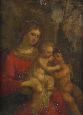 Auktion 141<br>MADONNA MIT KIND UND JOHANNES DEM TÄUFER