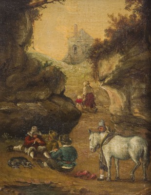 Auktion 141<br>HIRTENFAMILIE BEI DER RAST